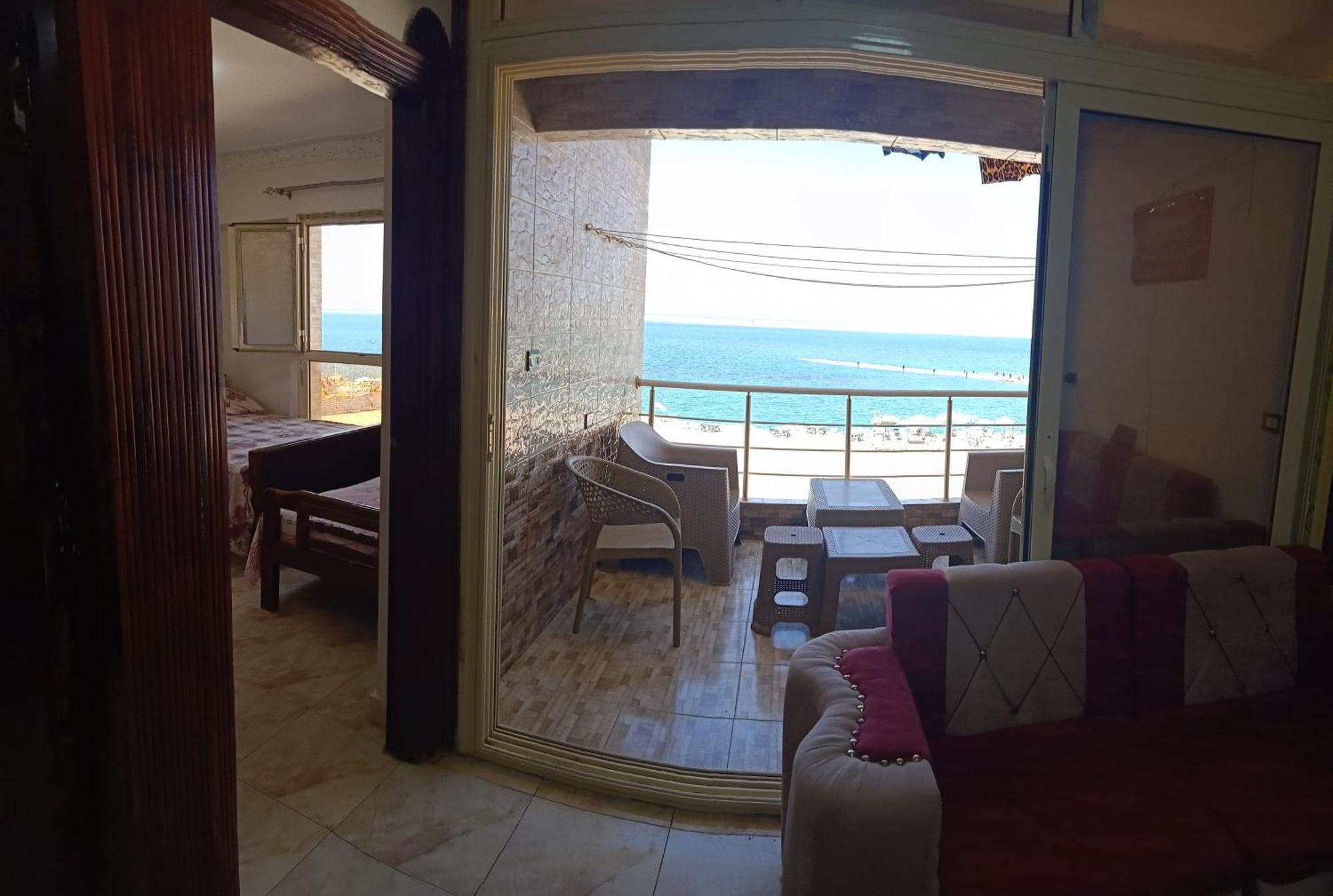 Furnished Apartment - Beach View "Nearest Beach 2 Minutes Walking" - Free Wifi- Abo Keer - Alexandria - Egypt Abu Qir 外观 照片